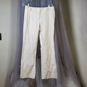 J Crew Y2K Flared Clean Girl Cotton Chinos Preppy Business Casual 32x31 Size 8